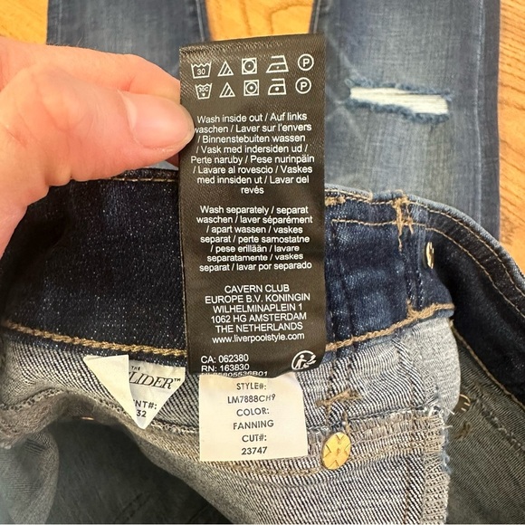 Liverpool Gia Glider Skinny Jeans Medium Dark Wash size 2/26 - Picture 9 of 10